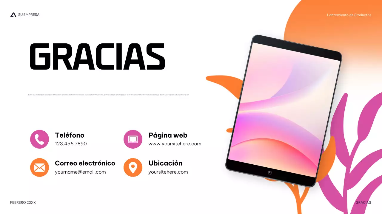 moderna presentación de productos navy