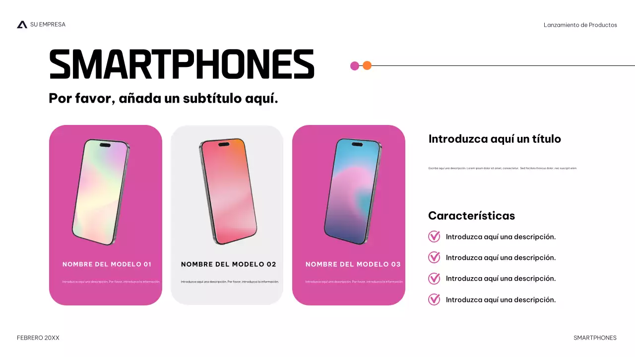 moderna presentación de productos navy