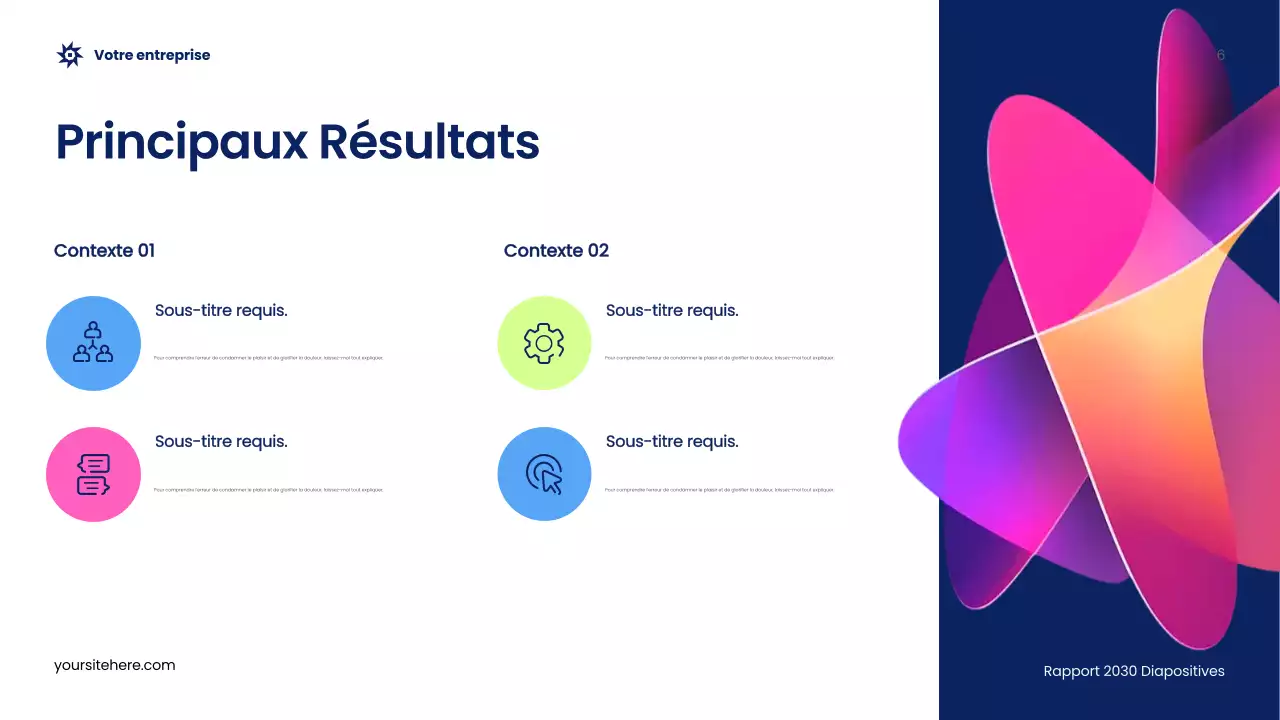 Rapport sur la publicité de Blue Abstract