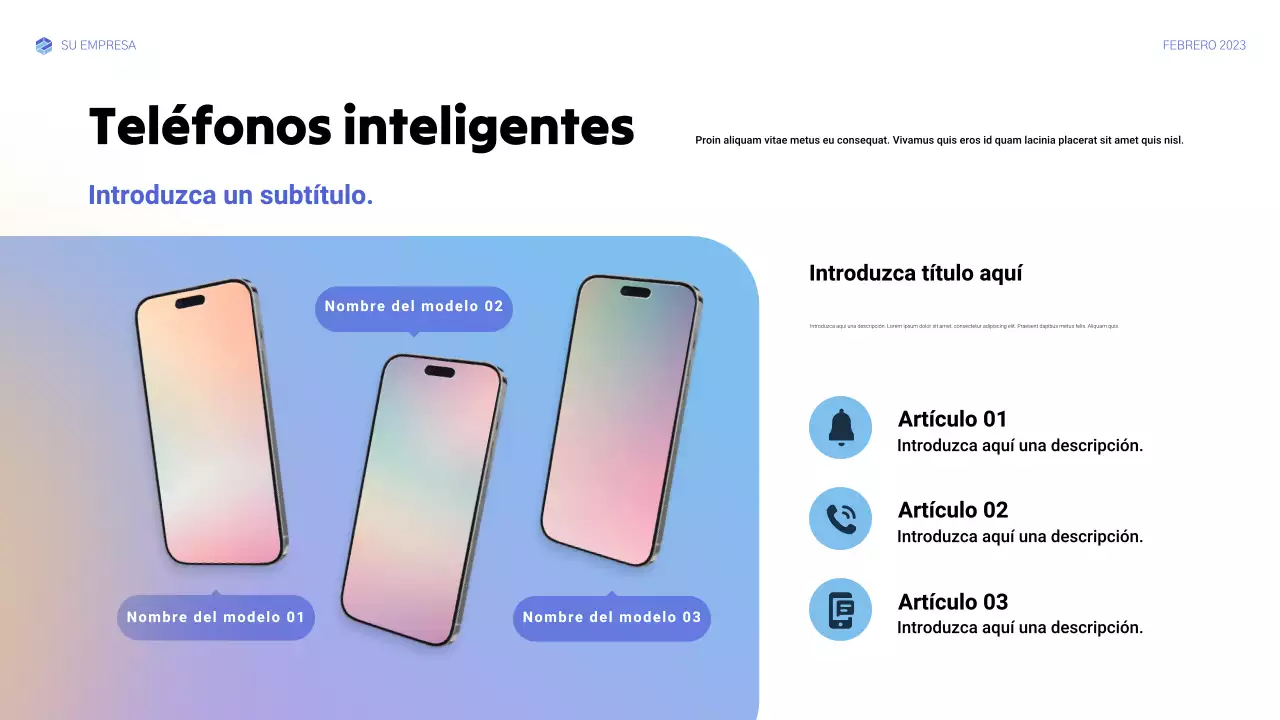 anuncio de blue modern tech