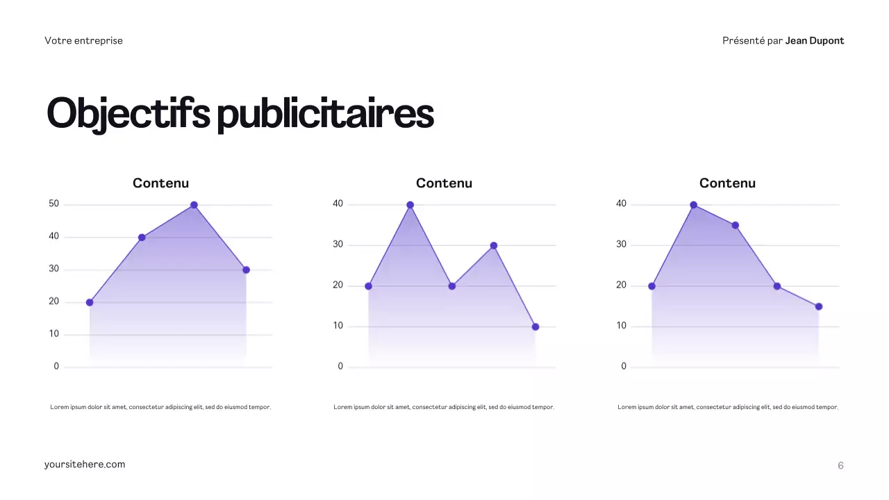 Plan de publicité moderne jaune