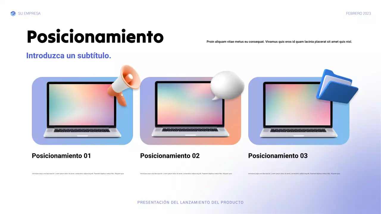 anuncio de blue modern tech