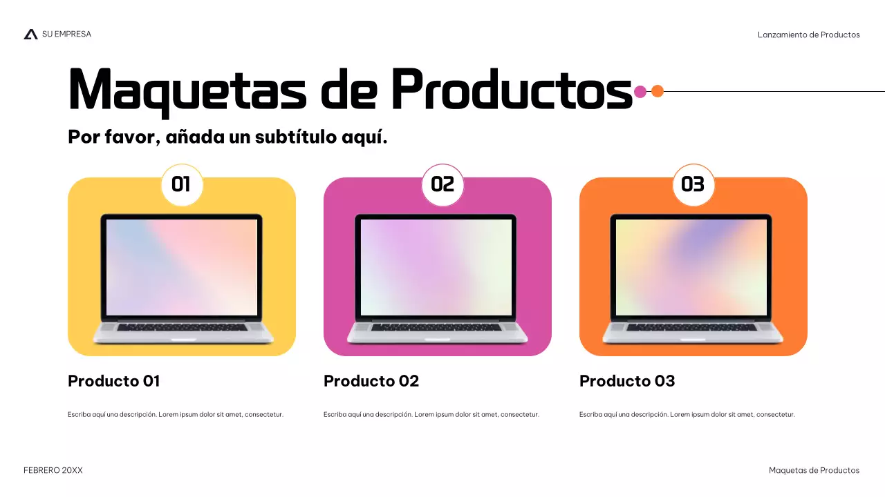 moderna presentación de productos navy