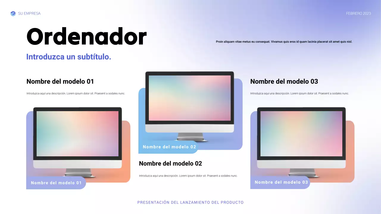 anuncio de blue modern tech