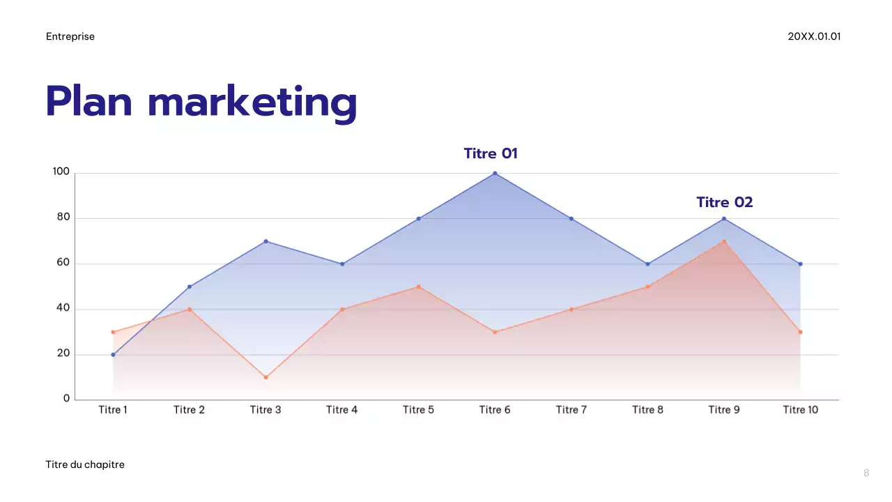 Plan de publicité moderne bleu