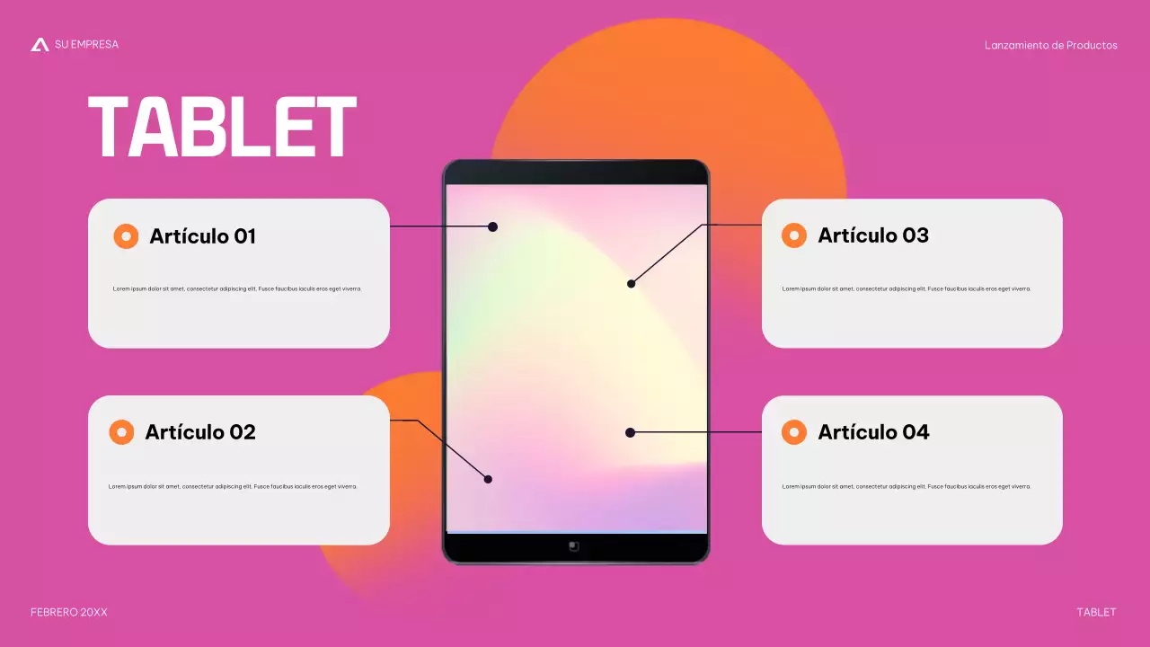 moderna presentación de productos navy