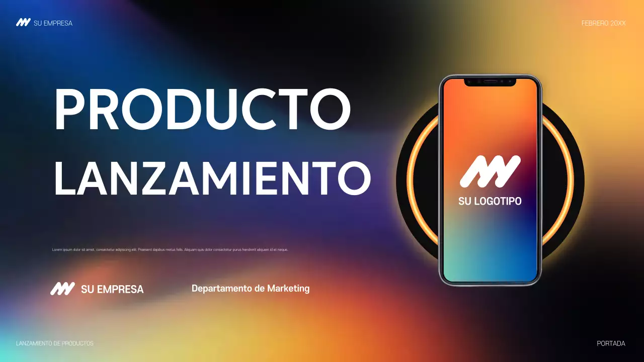 anuncio rainbow modern tech