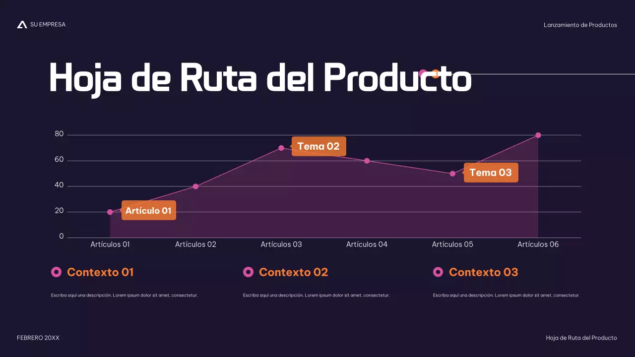 moderna presentación de productos navy