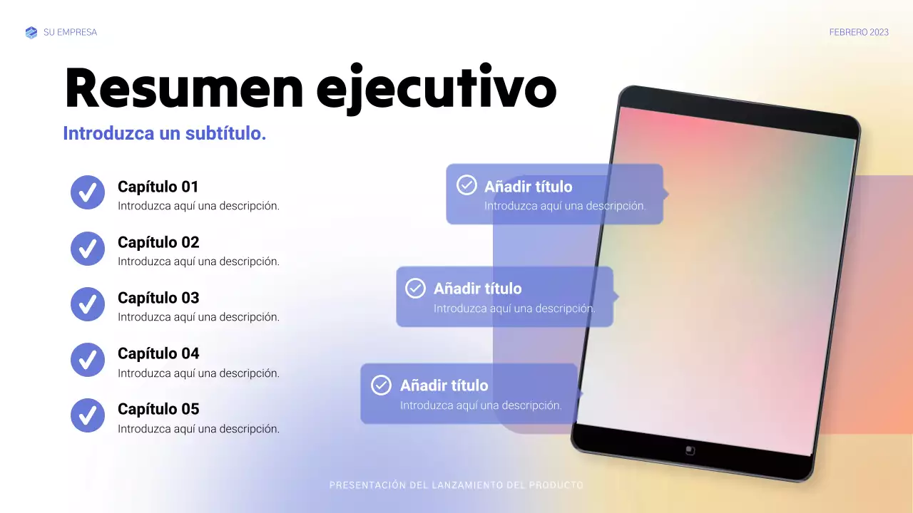 anuncio de blue modern tech
