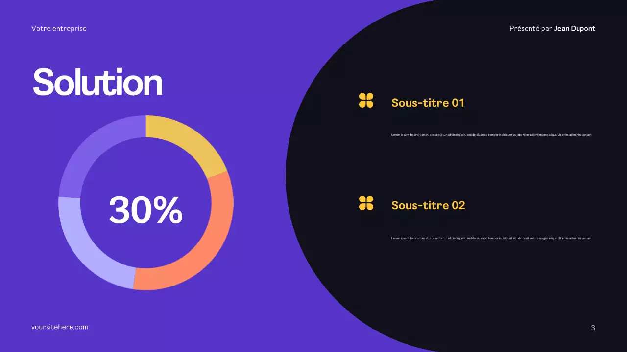 Plan de publicité moderne jaune