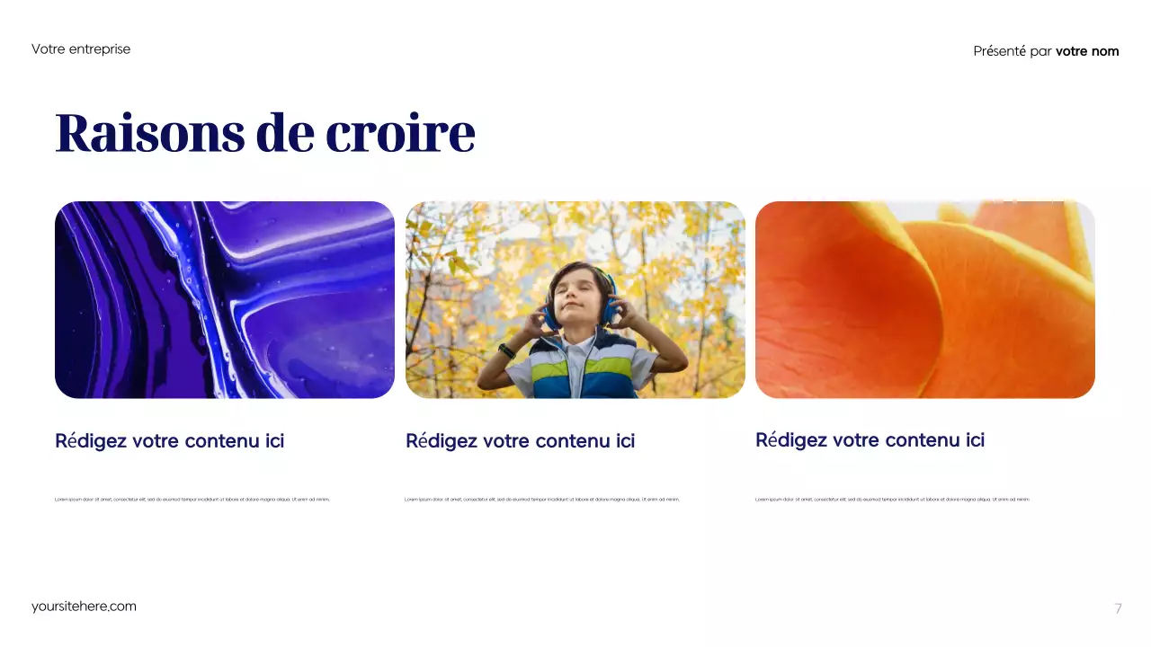 Plan de publicité moderne bleu