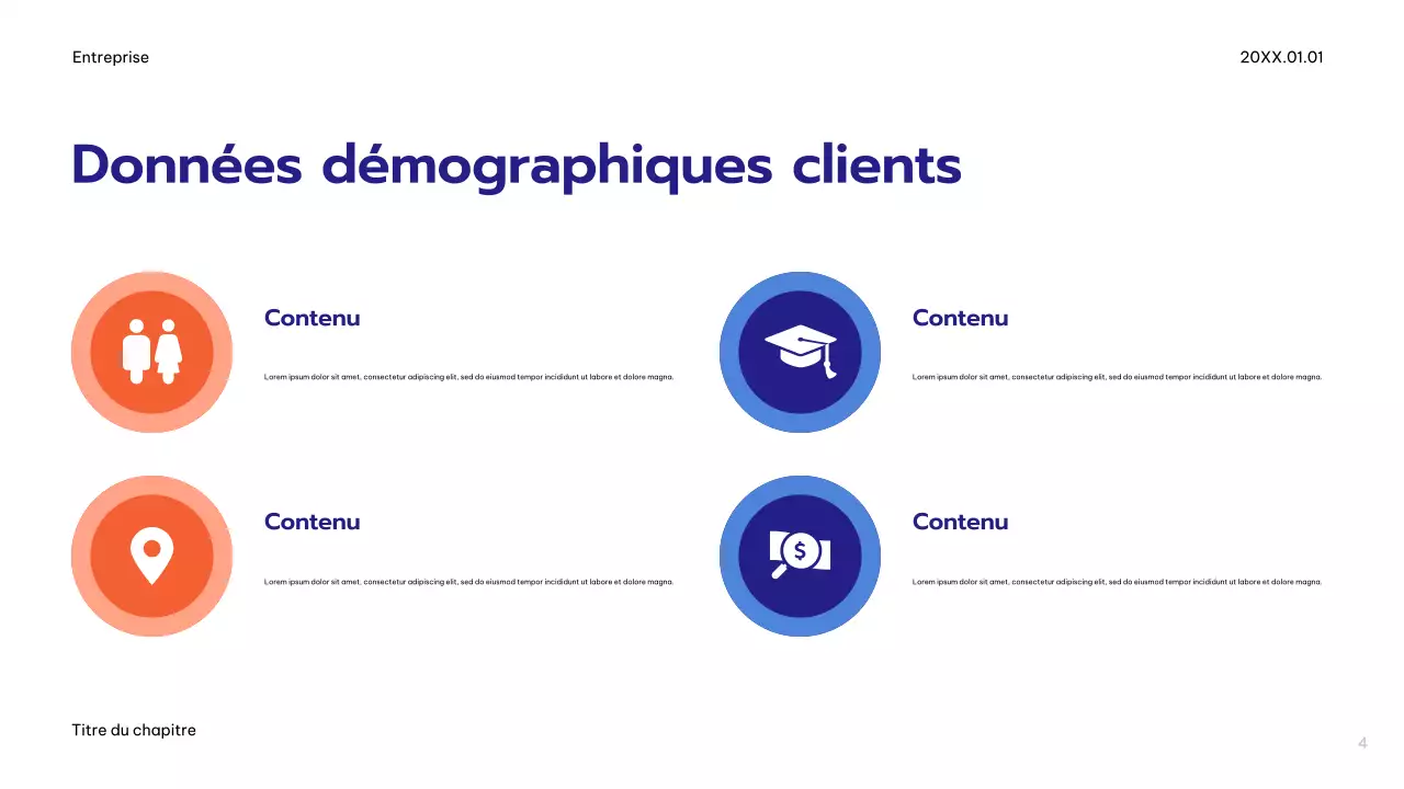 Plan de publicité moderne bleu