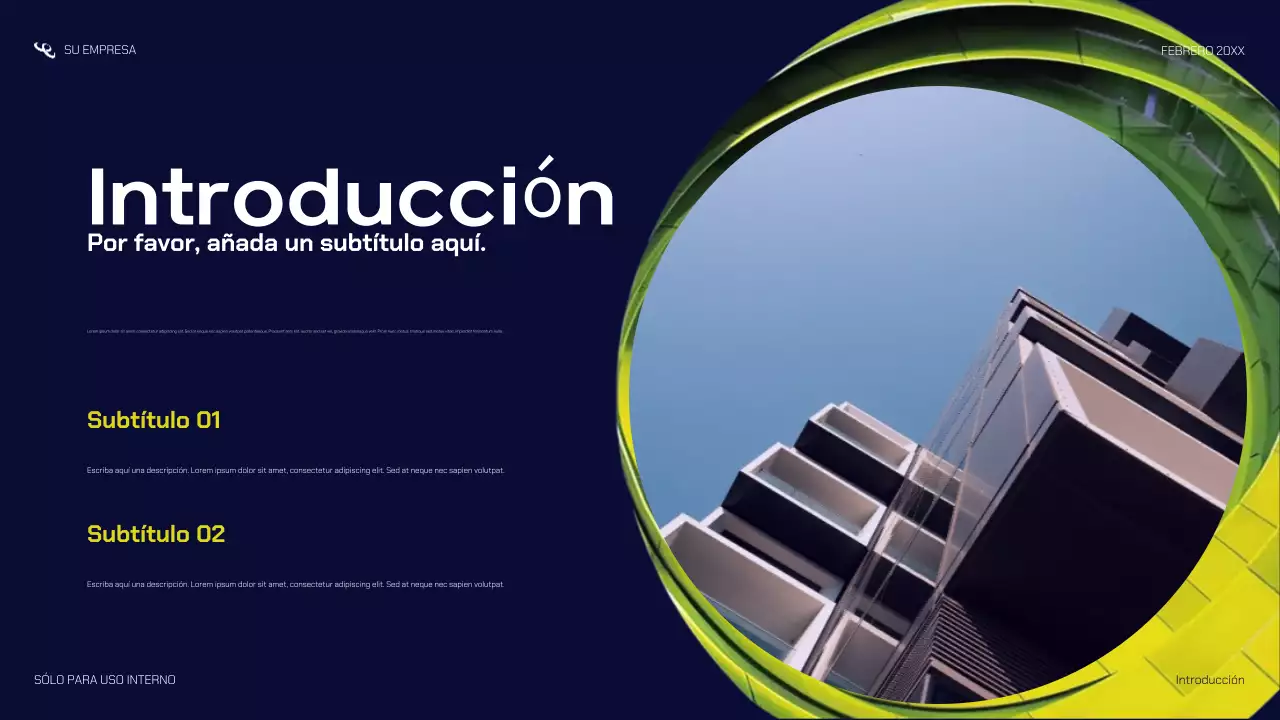 presentación de la startup navy modern