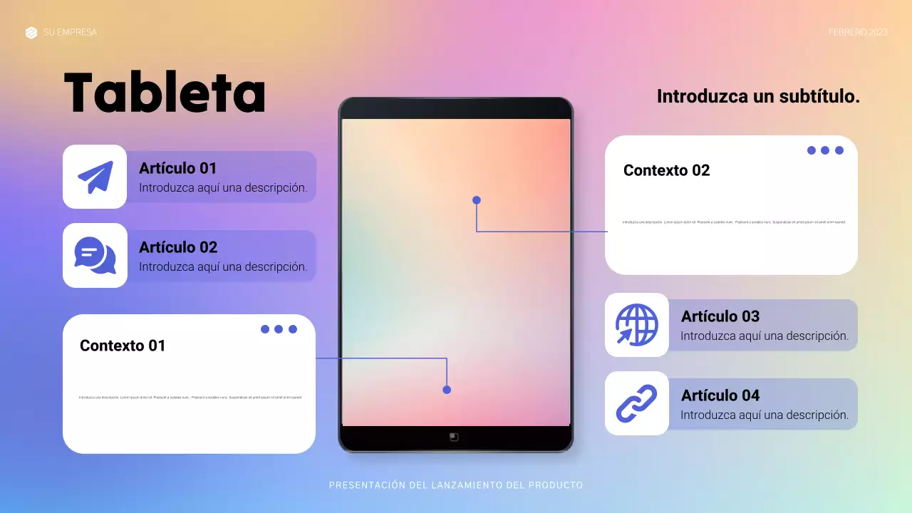 anuncio de blue modern tech