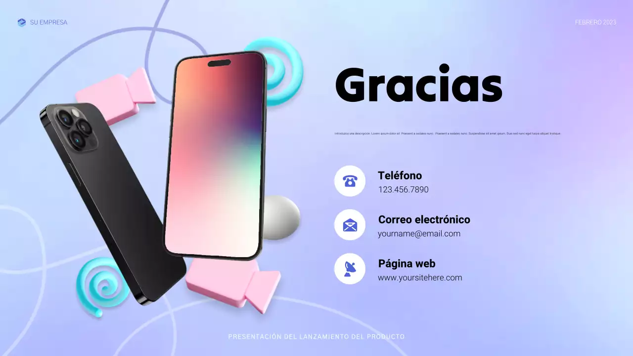 anuncio de blue modern tech