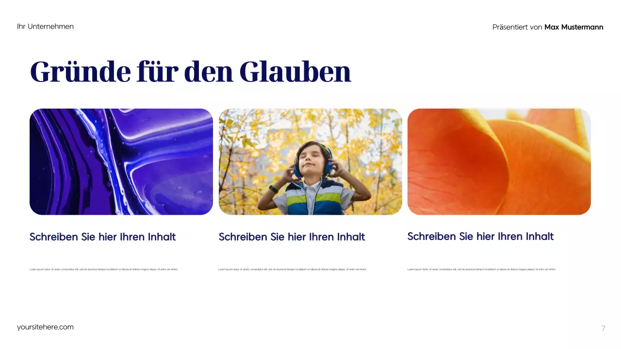 Blue Modern Werbeplan