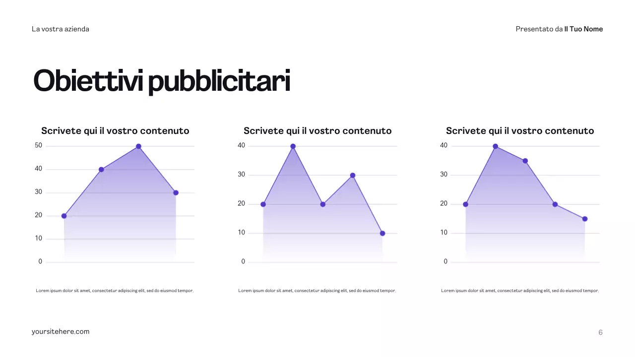 Piano pubblicitario giallo moderno