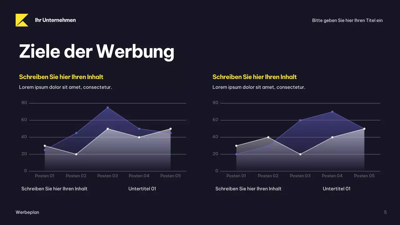 Navy Modern Advertising Plan Dokument