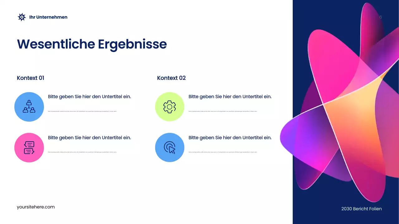 Blue Abstract Werbebericht