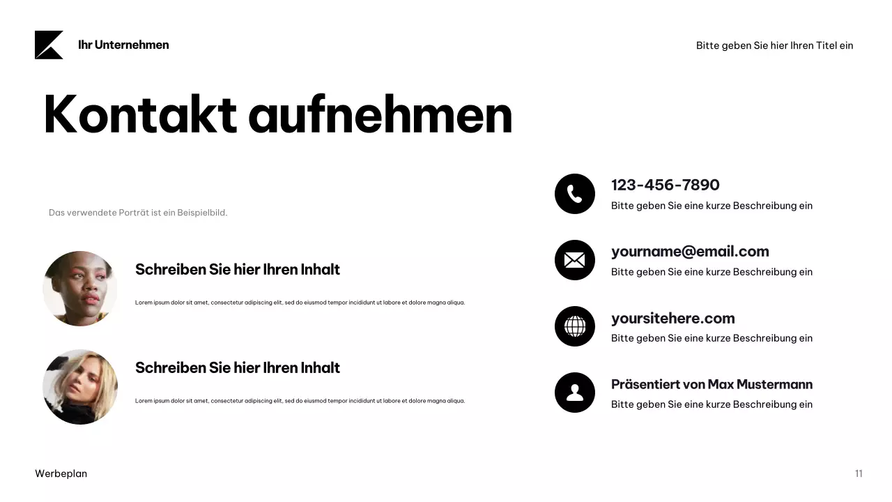 Navy Modern Advertising Plan Dokument