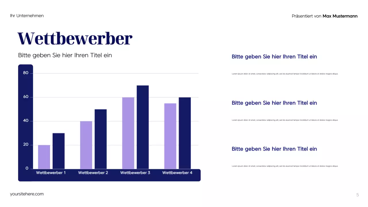 Blue Modern Werbeplan