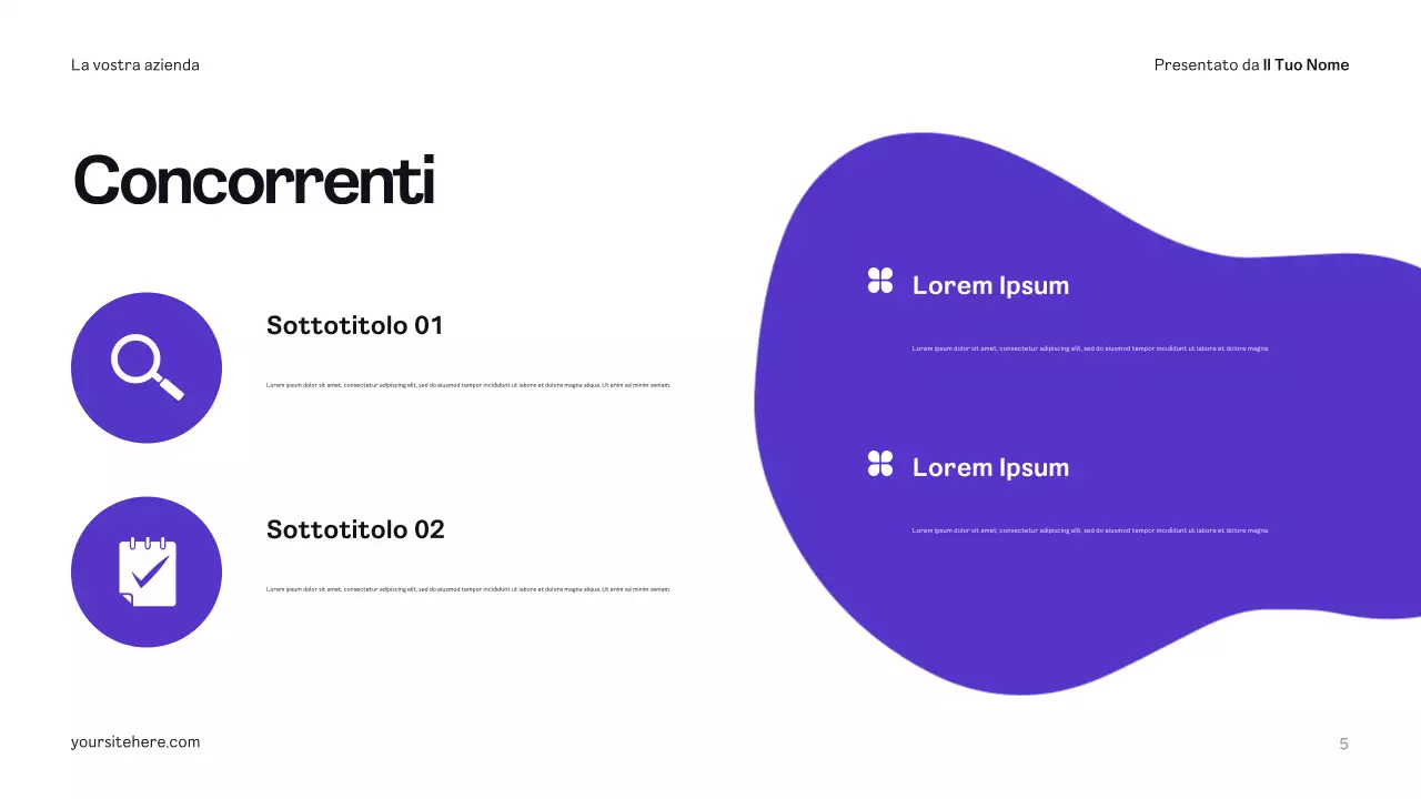 Piano pubblicitario giallo moderno