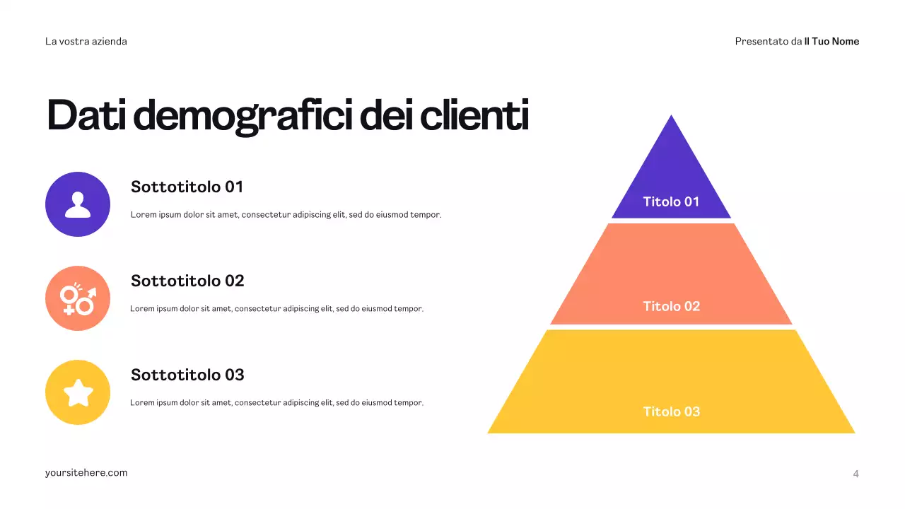 Piano pubblicitario giallo moderno