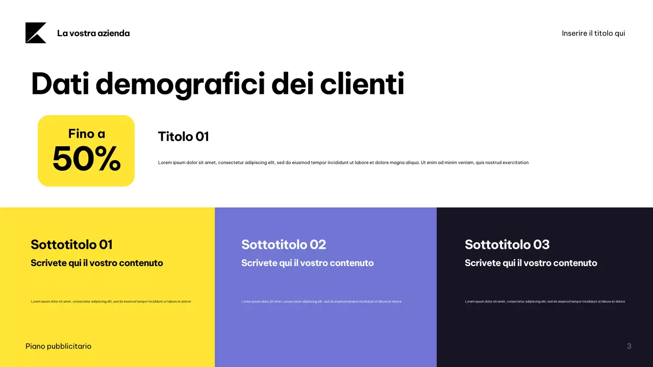 Documento sul piano pubblicitario moderno della Marina Militare