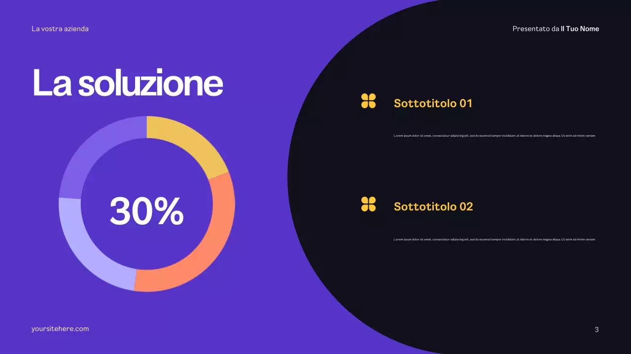 Piano pubblicitario giallo moderno