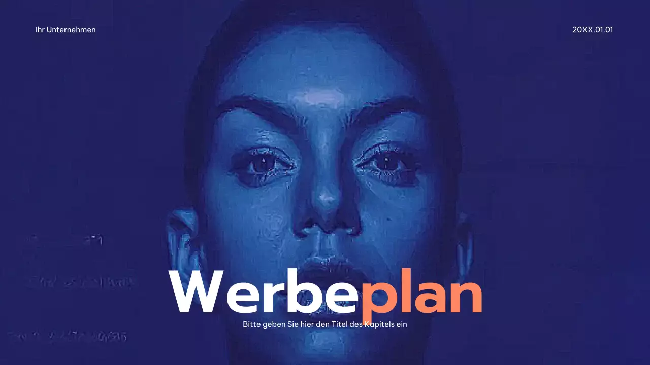 Blue Modern Werbeplan
