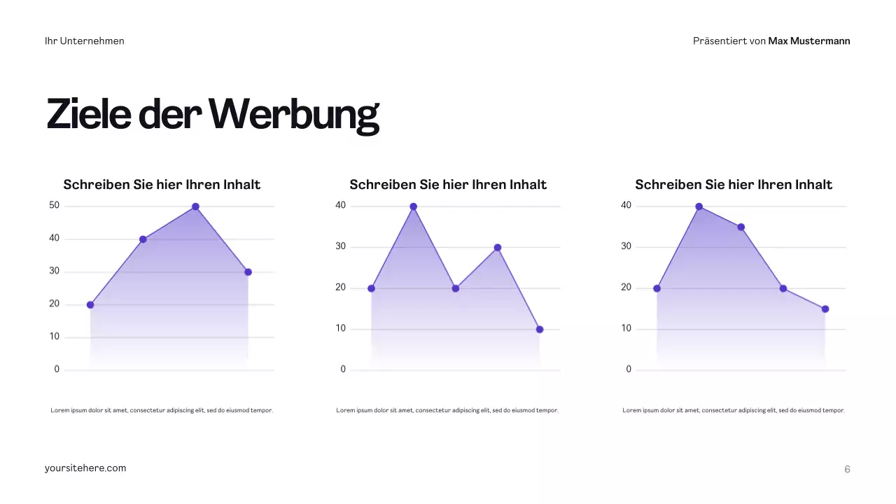 Yellow Modern Werbeplan