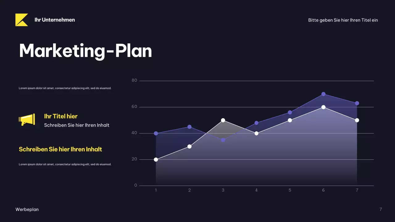 Navy Modern Advertising Plan Dokument