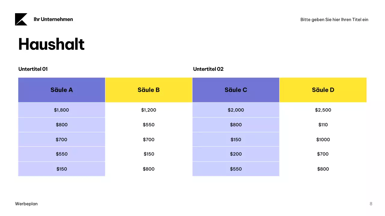 Navy Modern Advertising Plan Dokument