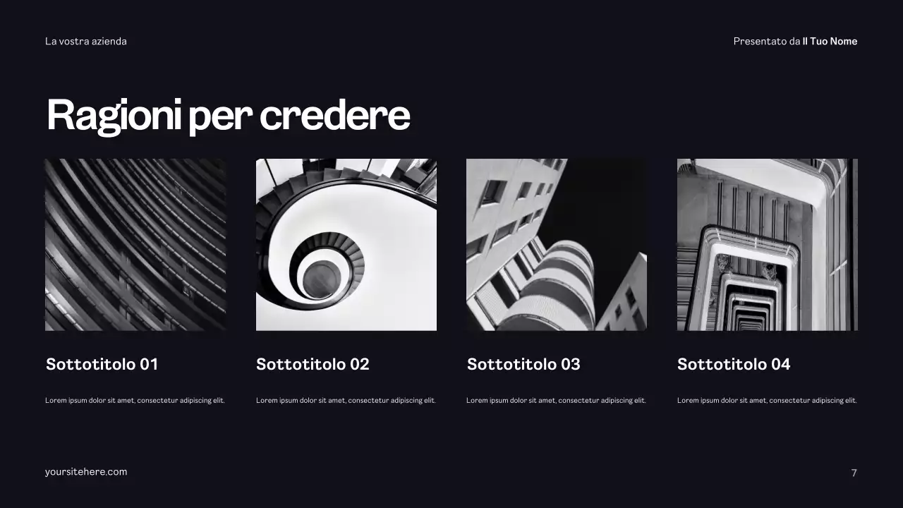 Piano pubblicitario giallo moderno