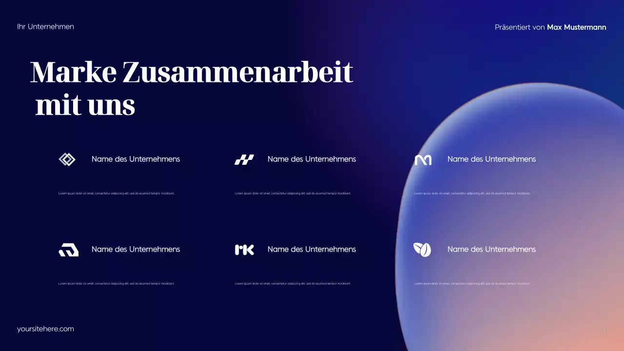 Blue Modern Werbeplan