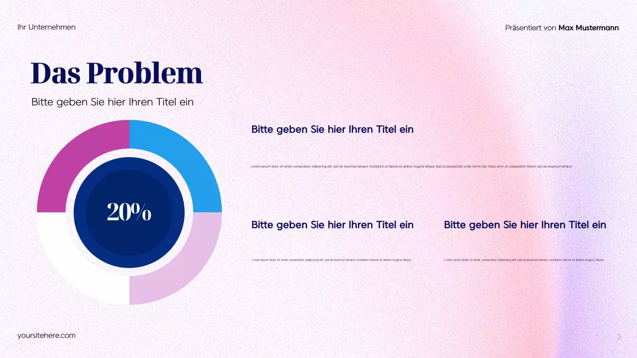 Blue Modern Werbeplan