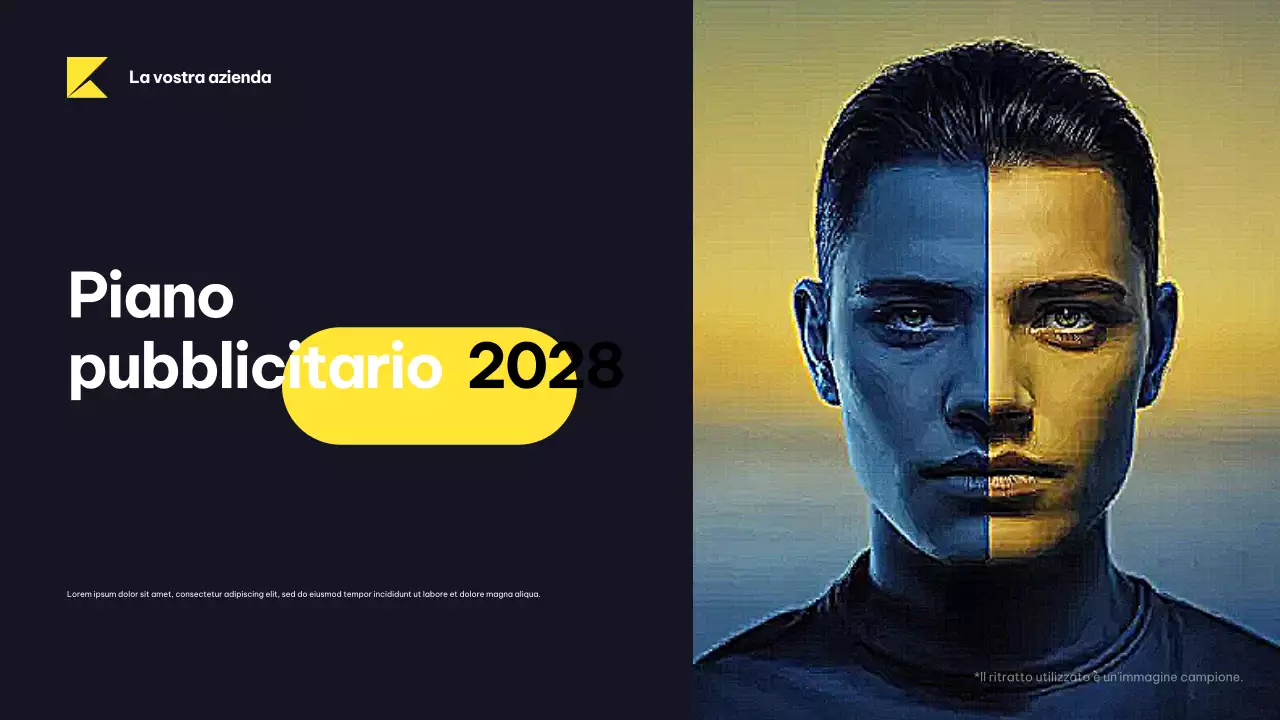 Documento sul piano pubblicitario moderno della Marina Militare