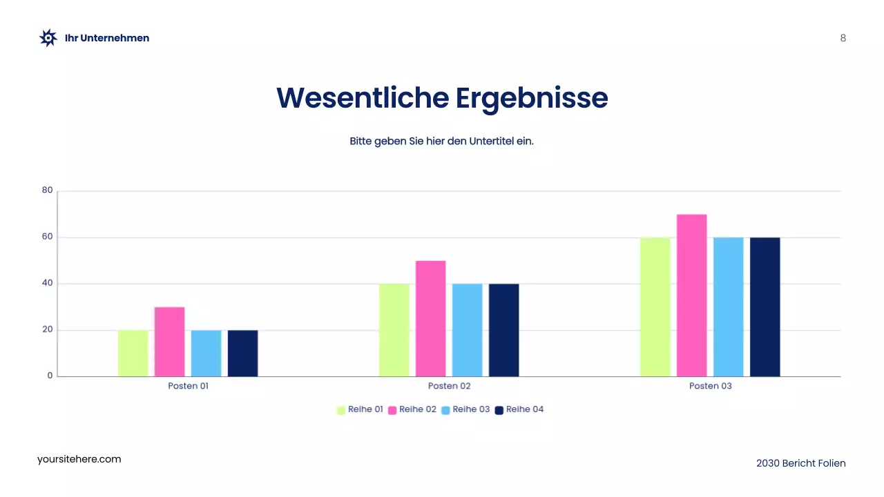 Blue Abstract Werbebericht