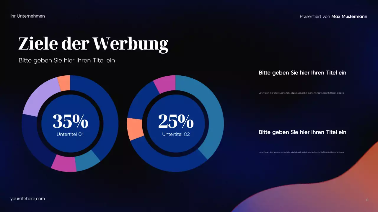 Blue Modern Werbeplan