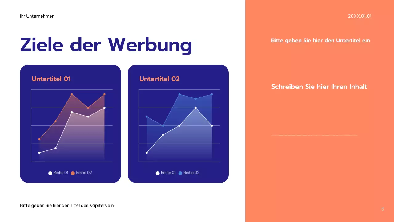 Blue Modern Werbeplan