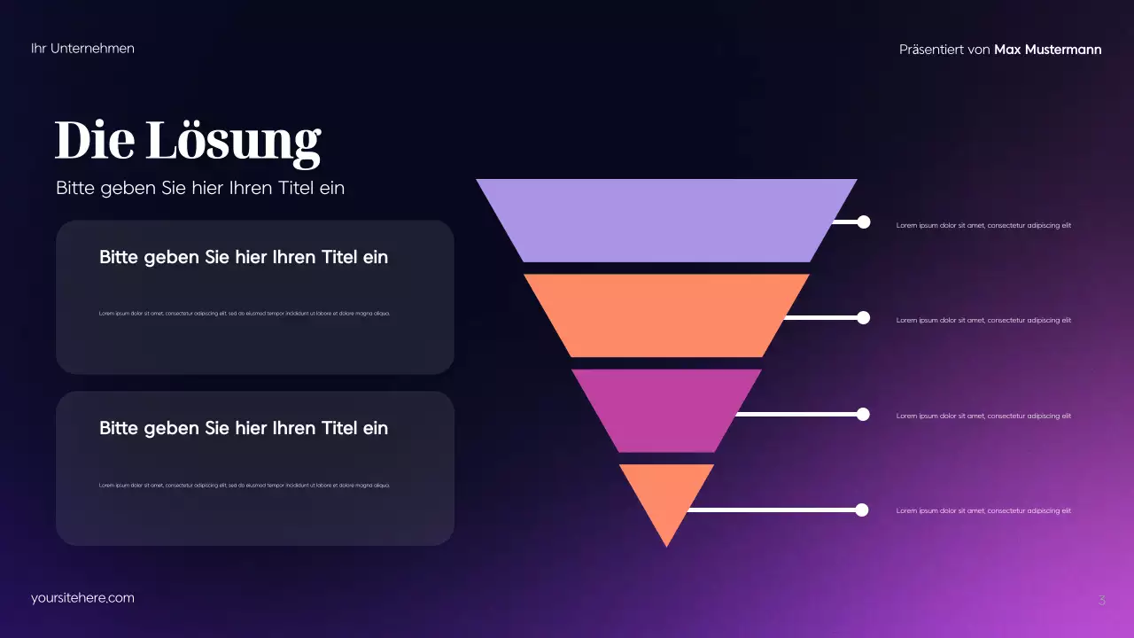 Blue Modern Werbeplan