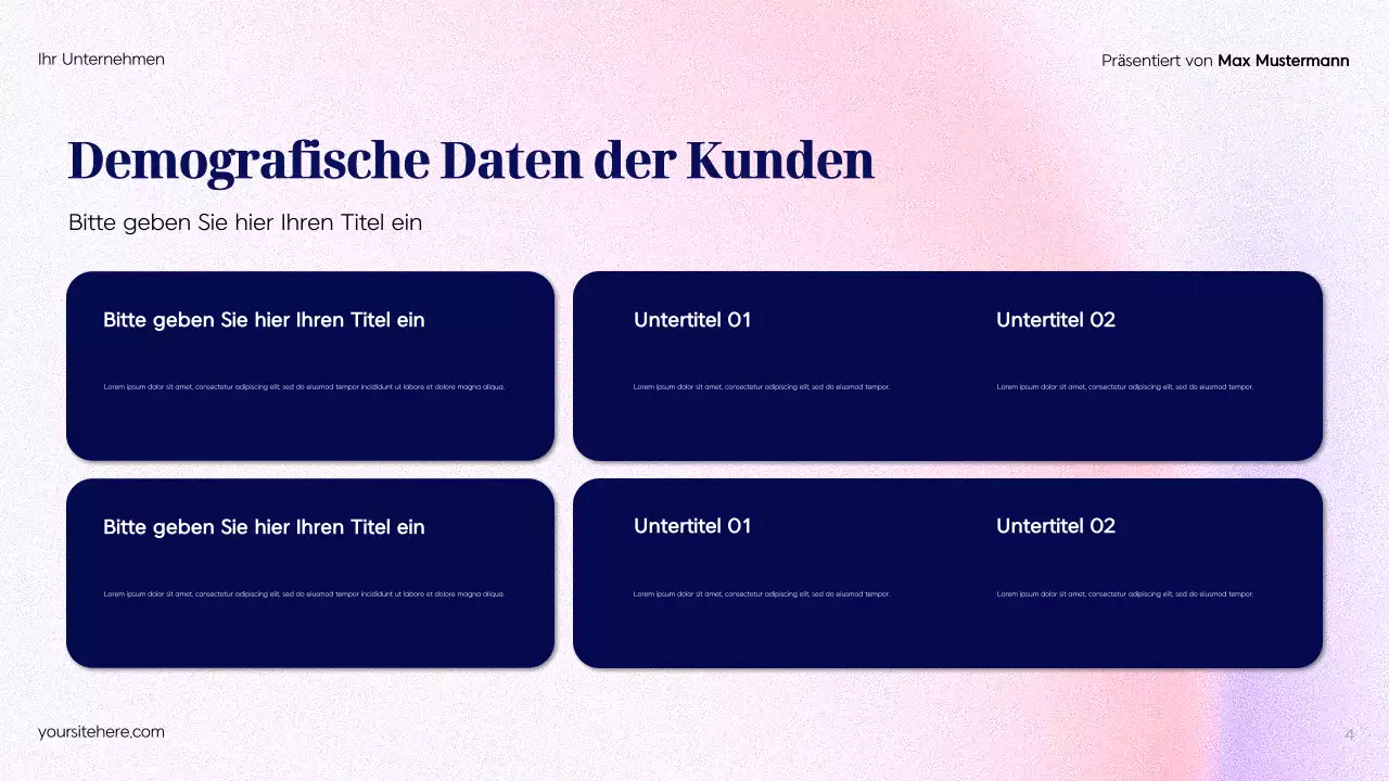 Blue Modern Werbeplan