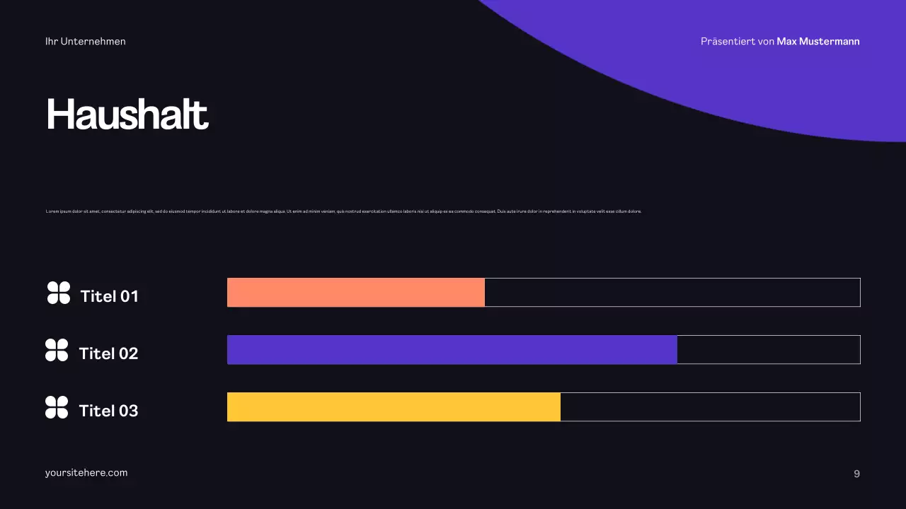 Yellow Modern Werbeplan