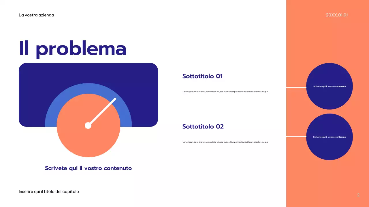 Piano pubblicitario moderno blu