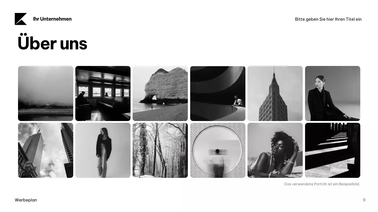 Navy Modern Advertising Plan Dokument