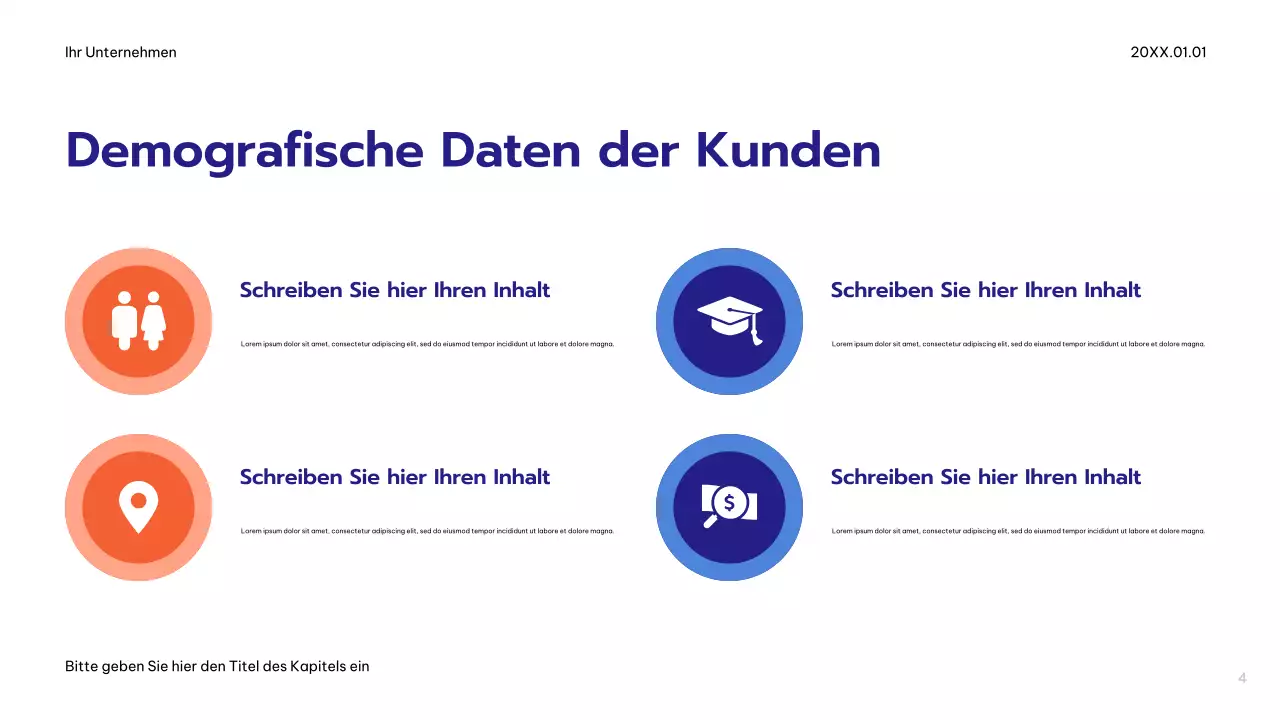 Blue Modern Werbeplan