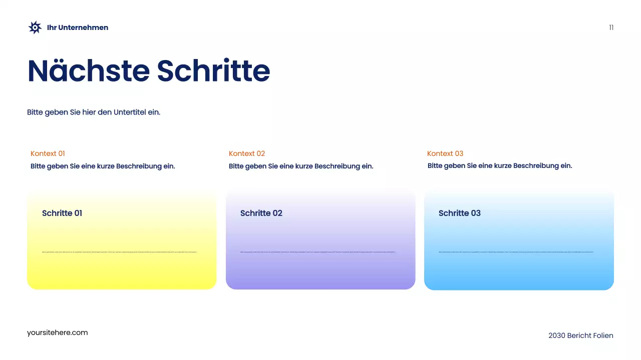 Blue Abstract Werbebericht