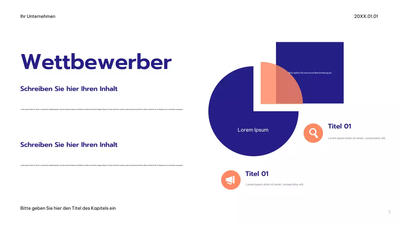 Blue Modern Werbeplan