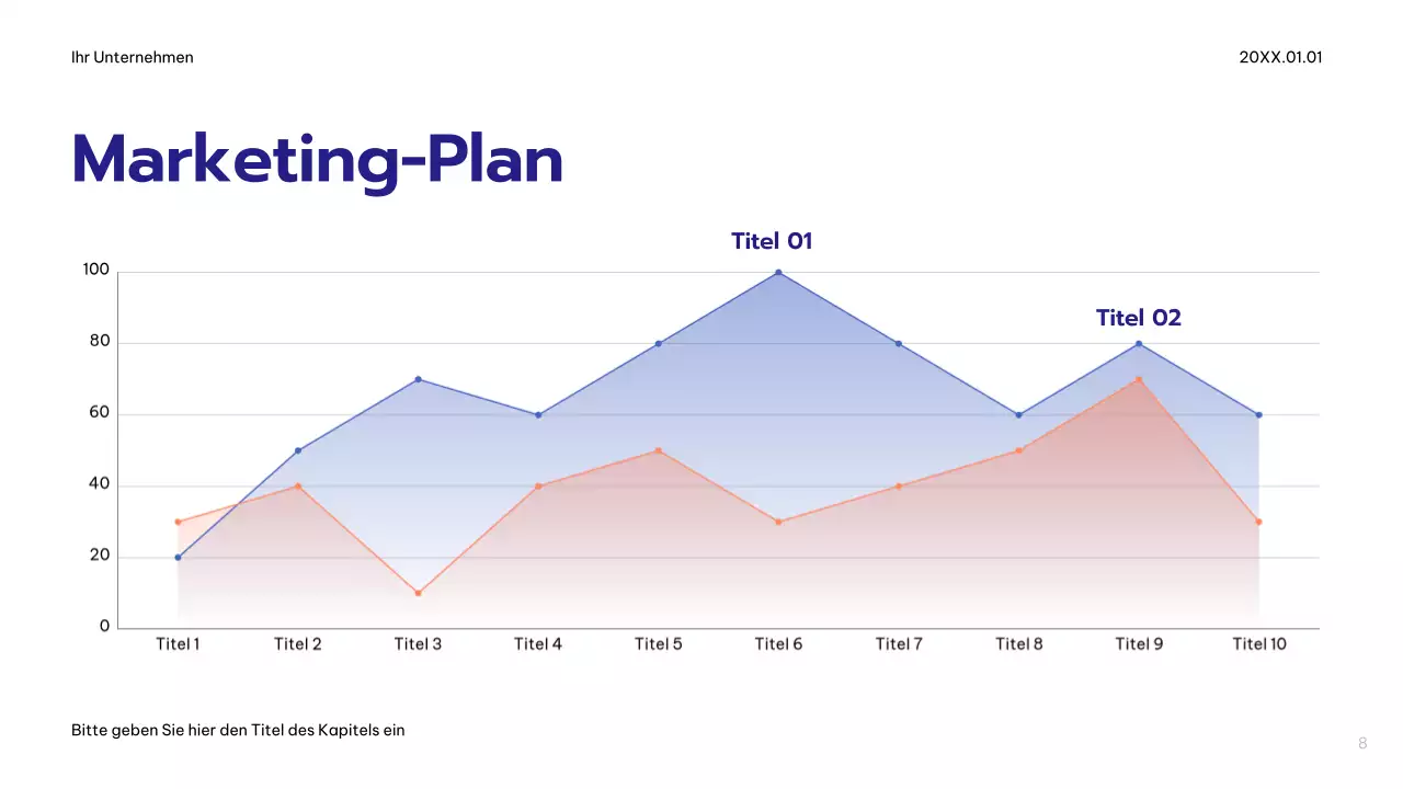 Blue Modern Werbeplan