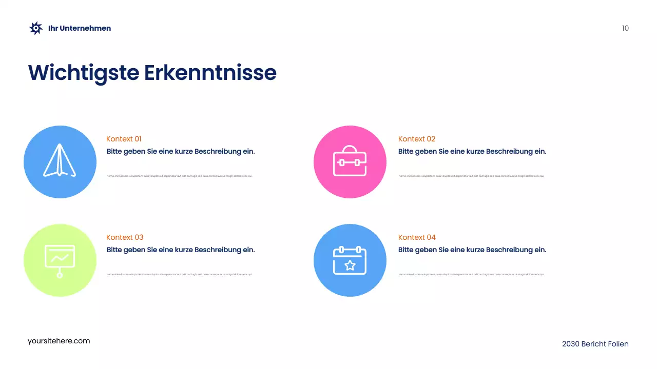 Blue Abstract Werbebericht